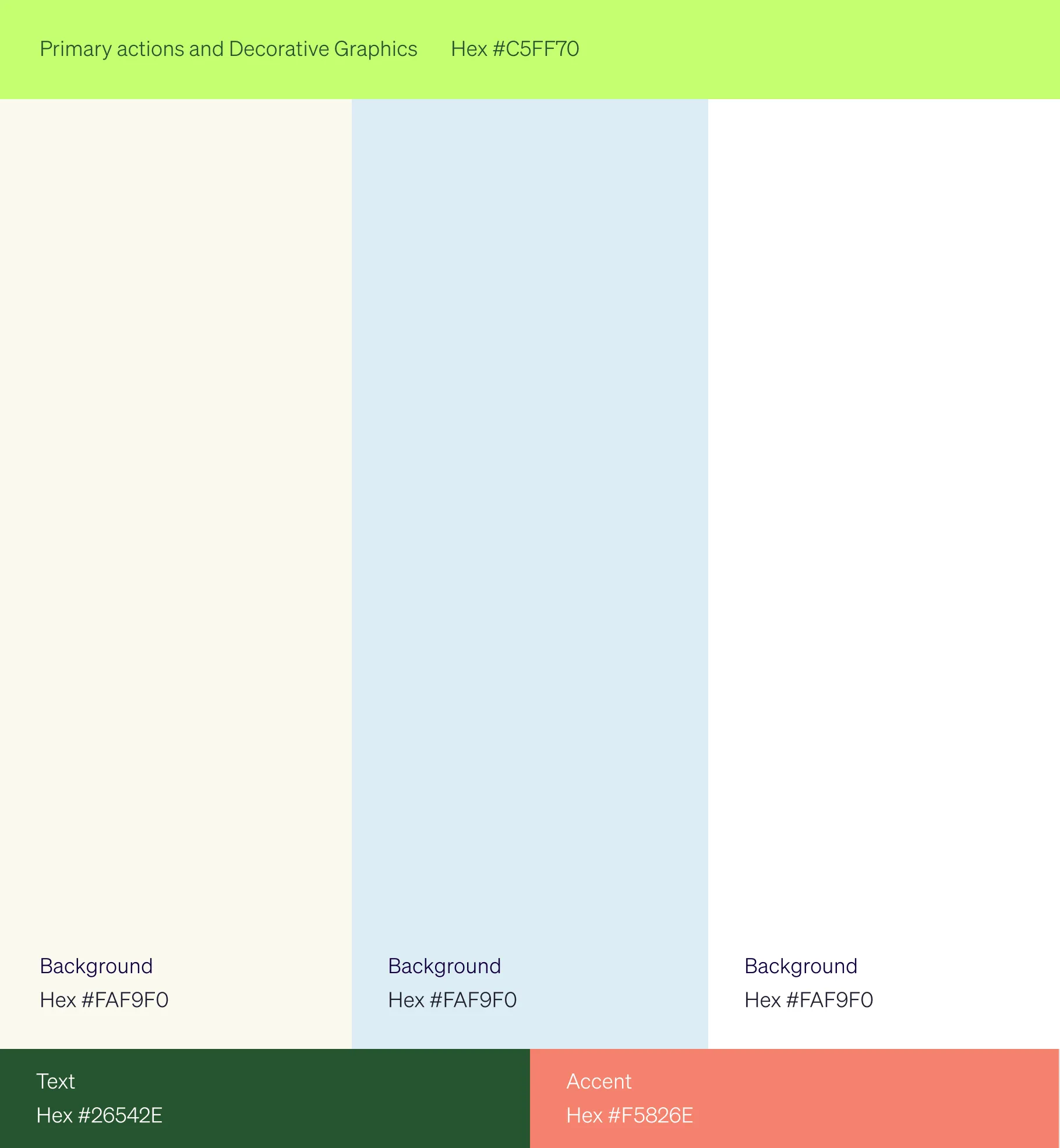 Breeze color palette and visual identity