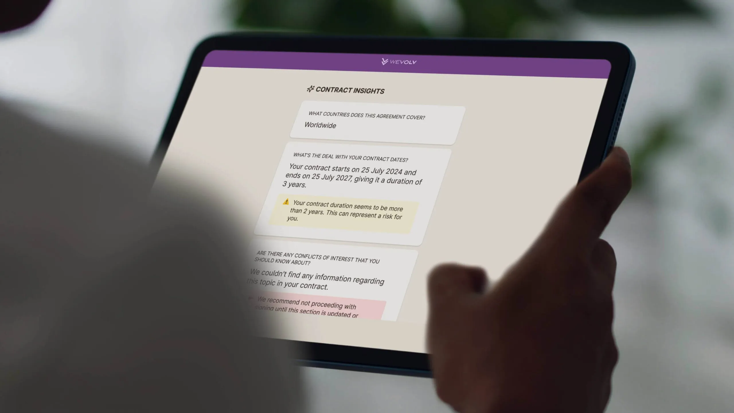 Wevolv multi-device experience