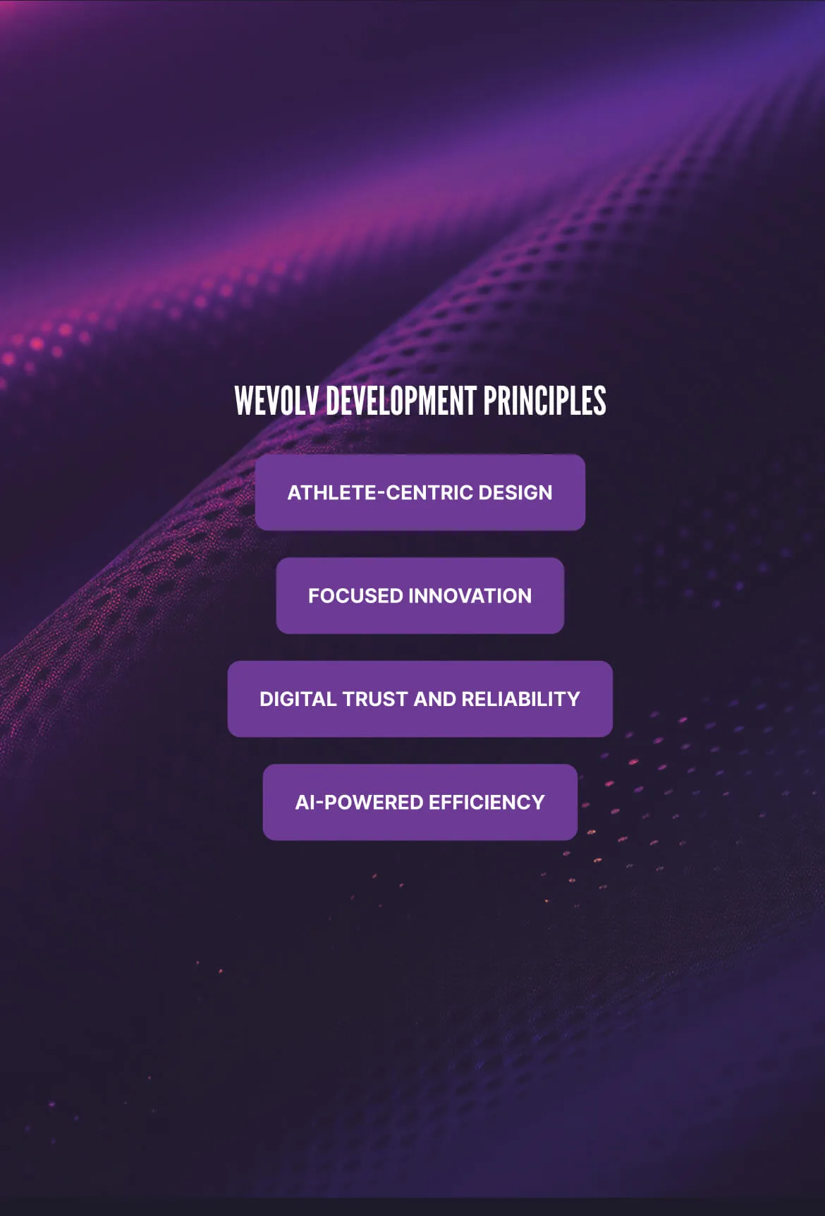Wevolv design principles