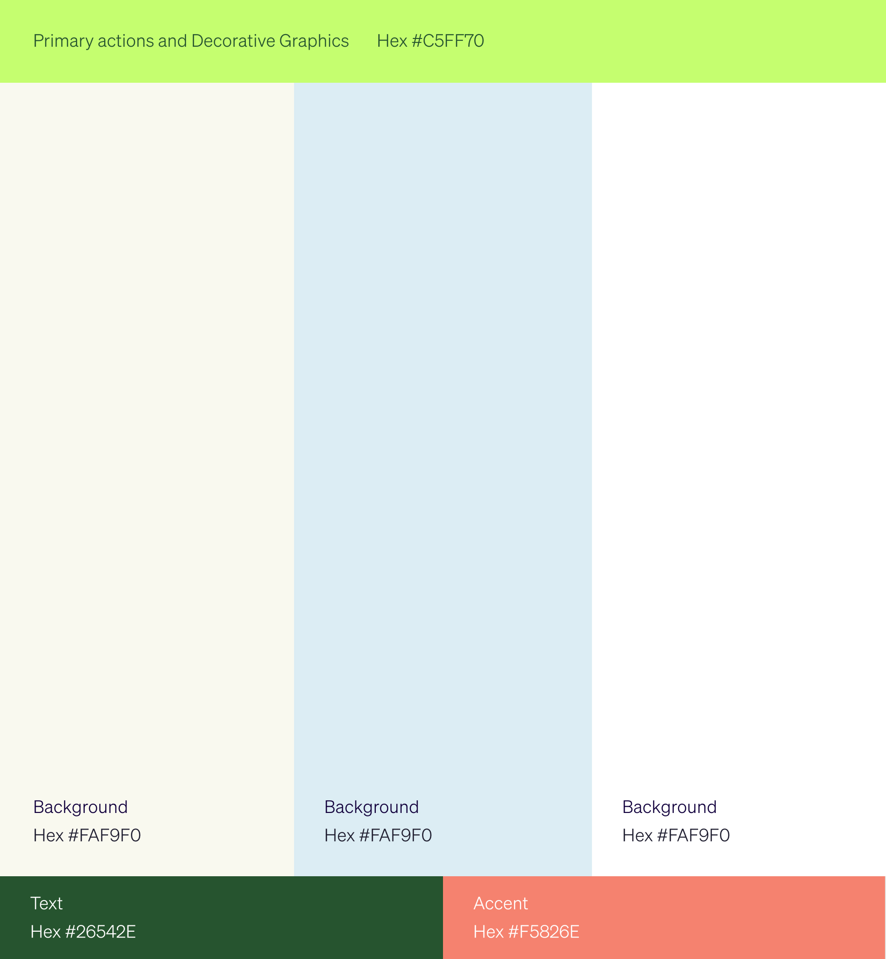 Breeze color palette and visual identity