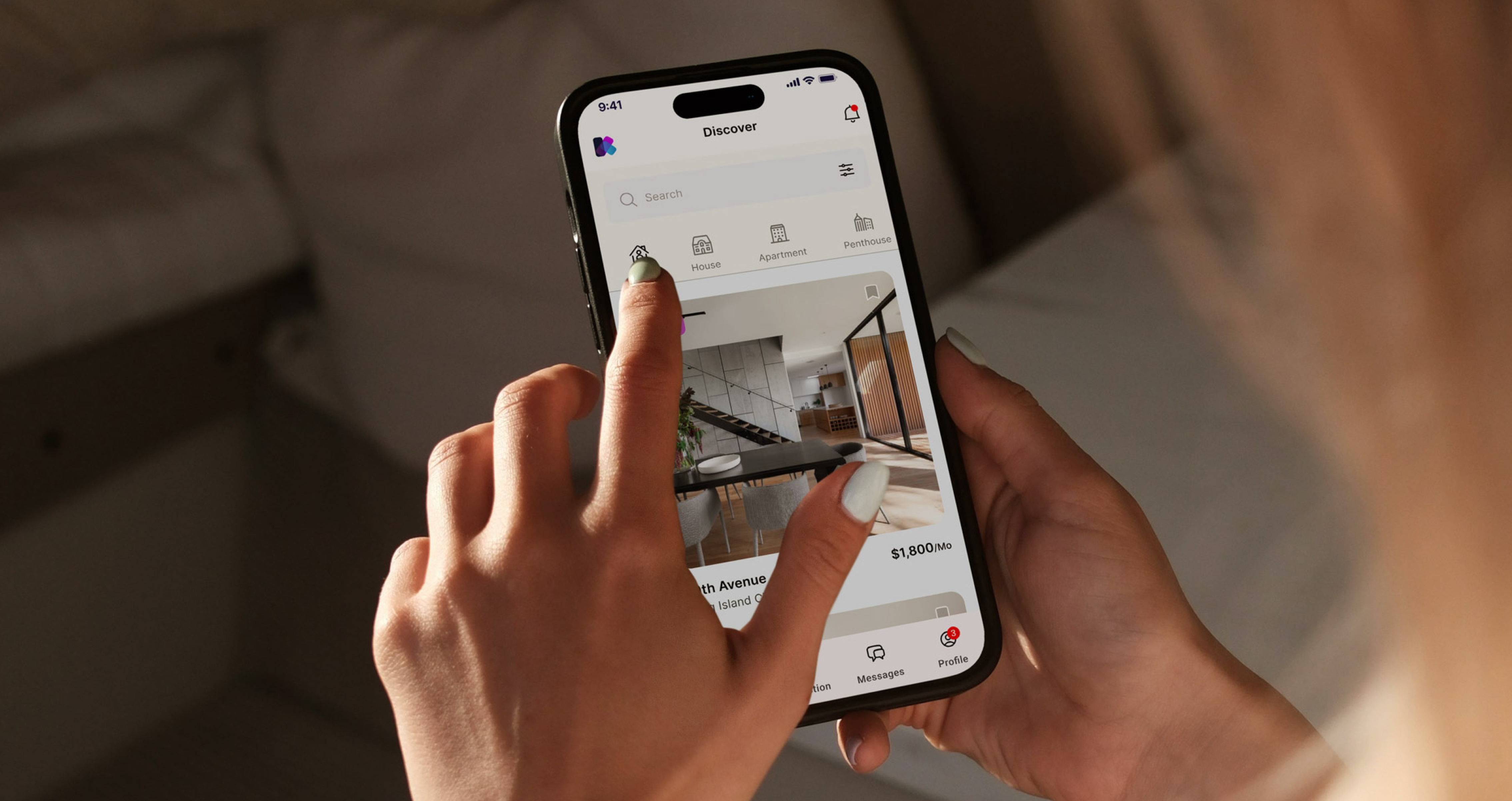 Klipster — Real estate discovery app with live property tours