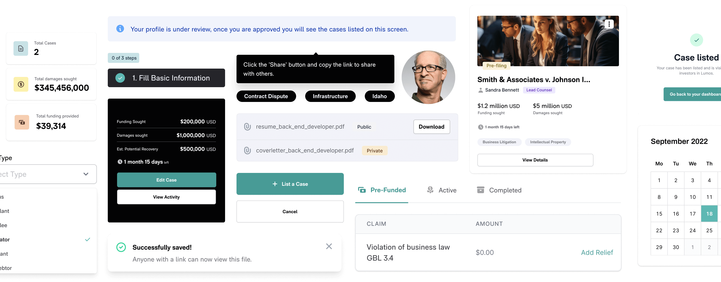 Lumos UI Library — custom design system for consistency across the platform
