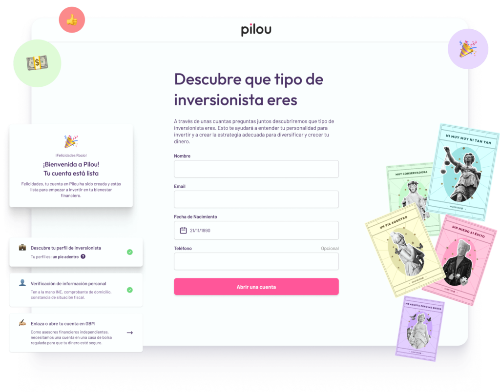 Pilou fintech platform hero