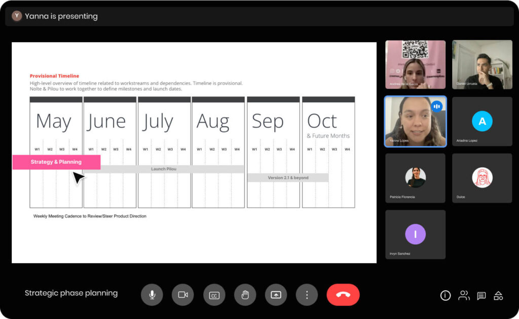 Pilou strategy and planning documentation